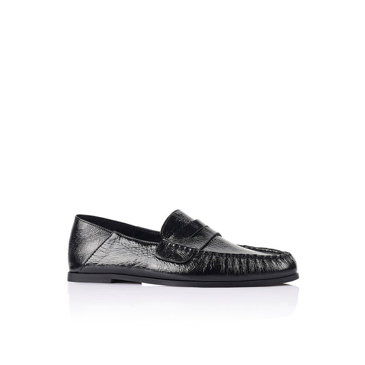 Scottie Loafer Black Leather - Lana Wilkinson