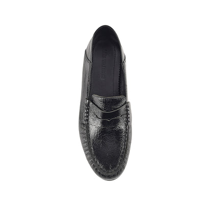 Scottie Loafer Black Leather - Lana Wilkinson