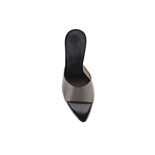Sera Wedge Lucite Black Vinylite - Lana Wilkinson
