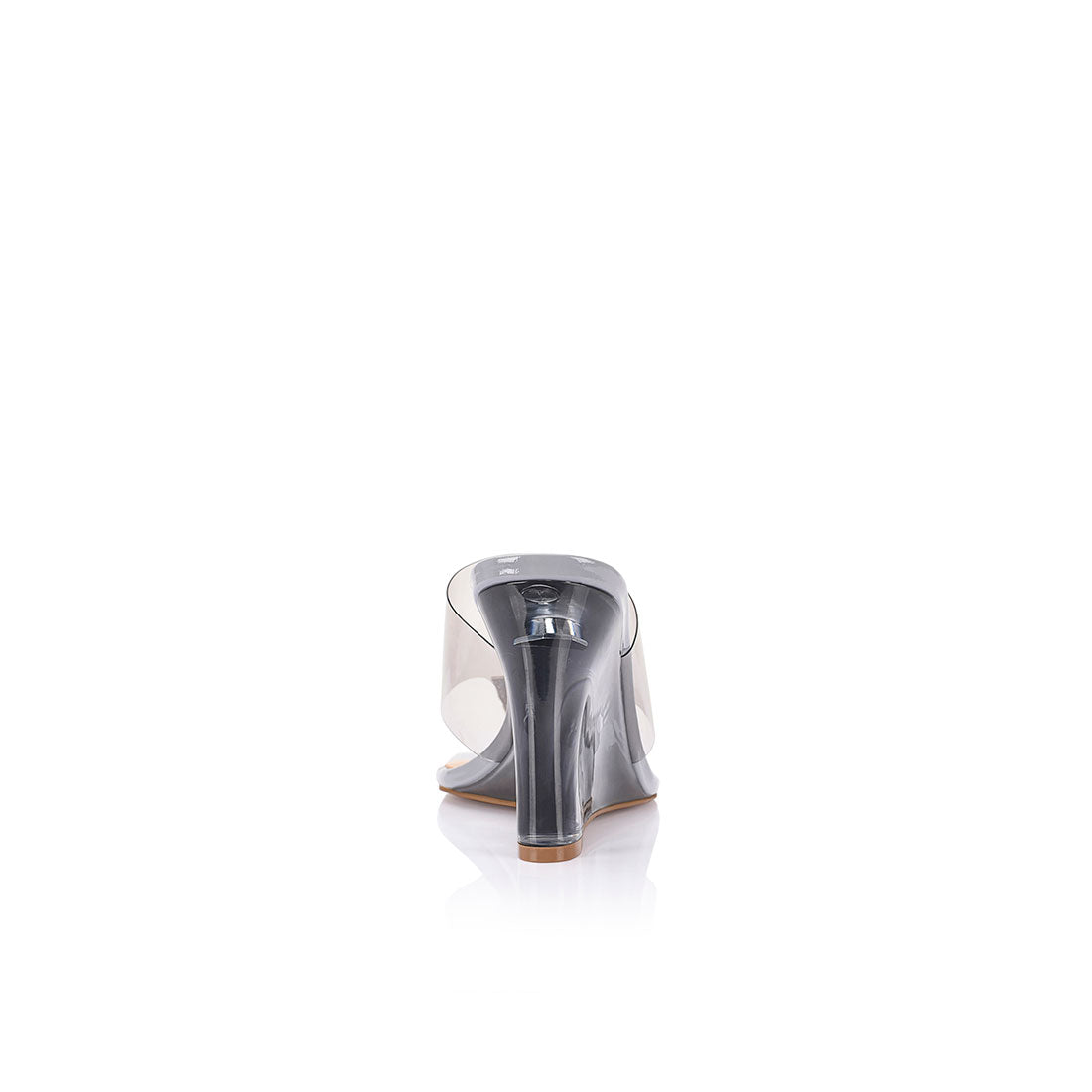 Sienna Wedge Lucite Grey Vinylite - Lana Wilkinson