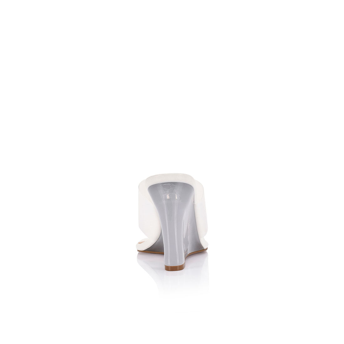 Sienna Wedge Lucite White Vinylite - Lana Wilkinson