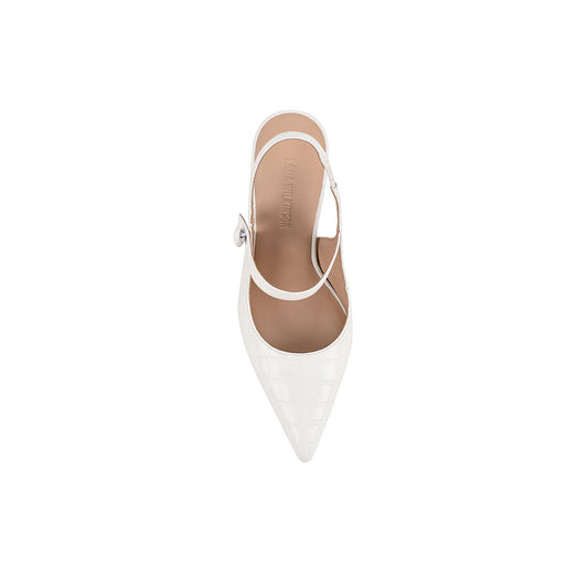 Sophie Mary Jane Heel Croc Emossed Leather - Lana Wilkinson