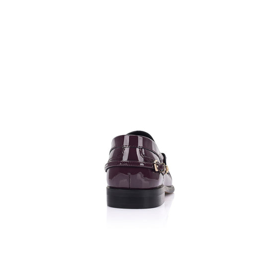 Spencer Loafer Eggplant Patent Leather - Lana Wilkinson