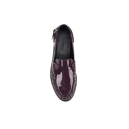 Spencer Loafer Eggplant Patent Leather - Lana Wilkinson