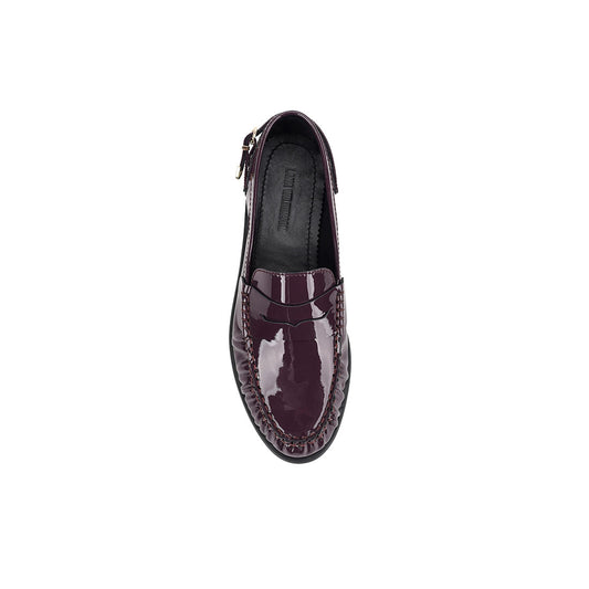 Spencer Loafer Eggplant Patent Leather - Lana Wilkinson