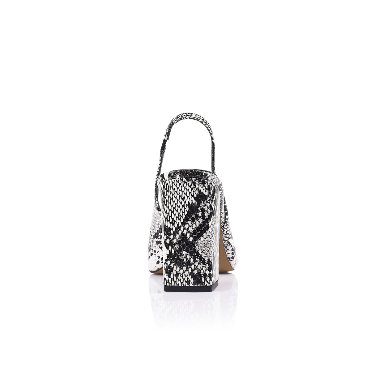 Olympia Slingback Pump Snake-print Leather - Lana Wilkinson