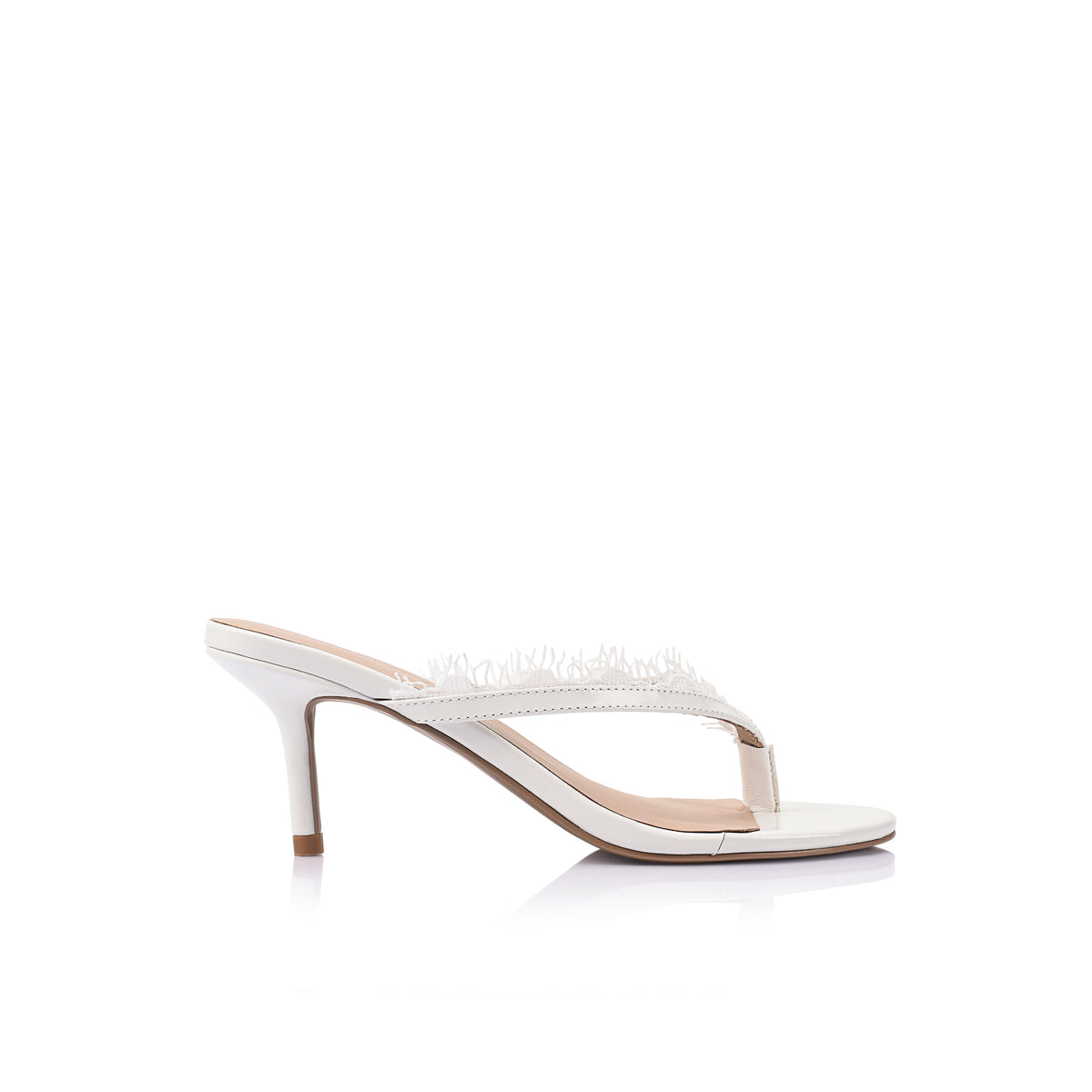 Grace Sandal White Leather - Lana Wilkinson