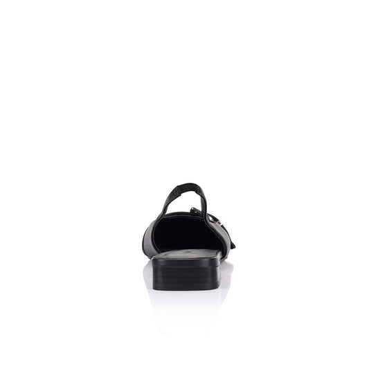 Taylor Flat Black Leather - Lana Wilkinson