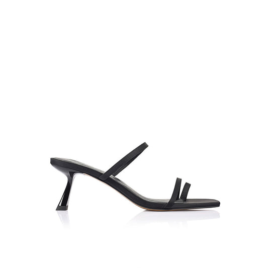 Lana Wilkinson - Torrance Sandal Black Satin