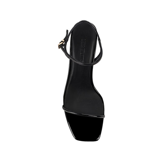 Vicki Sandal Black Patent Leather - Lana Wilkinson
