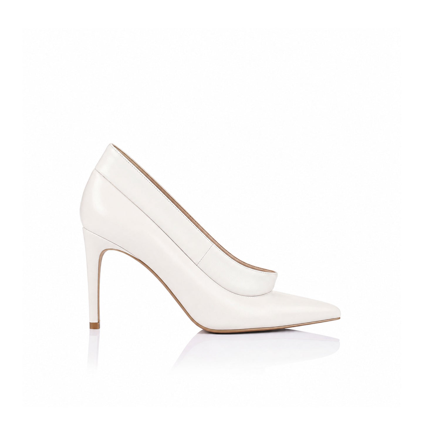 Alexis Boot White High-Shine Leather