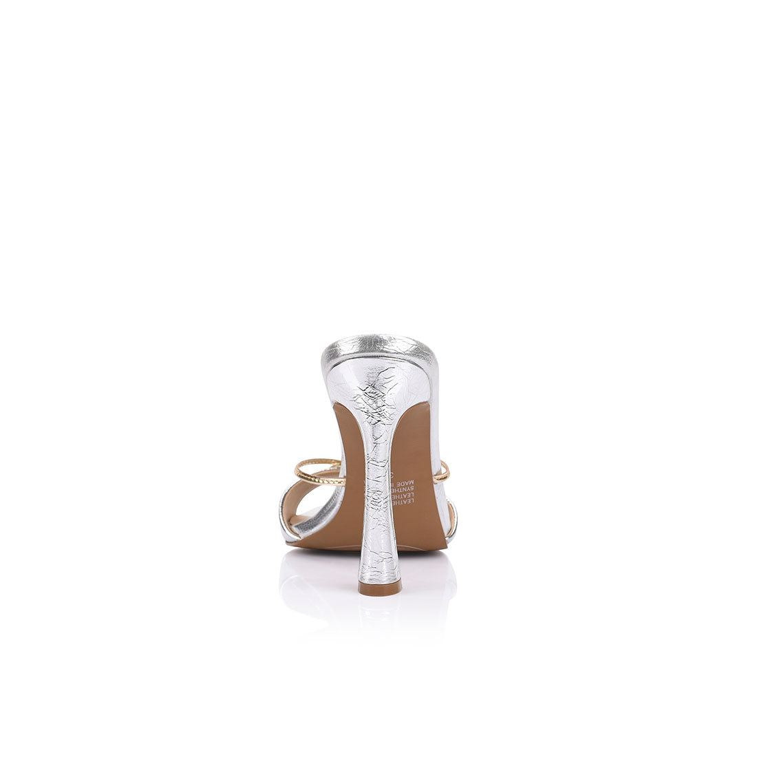 Willow Mule Silver Gold Leather - Lana Wilkinson