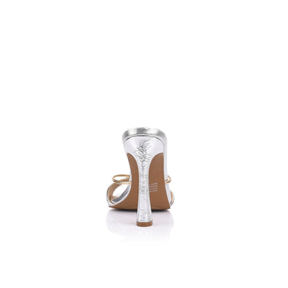 Willow Mule Silver Gold Leather - Lana Wilkinson