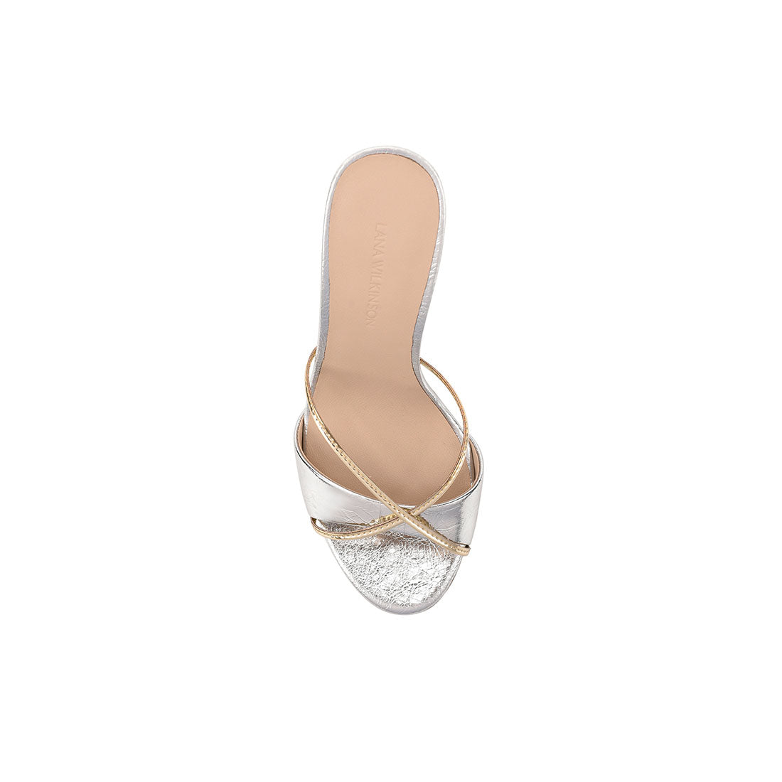 Willow Mule Silver Gold Leather - Lana Wilkinson