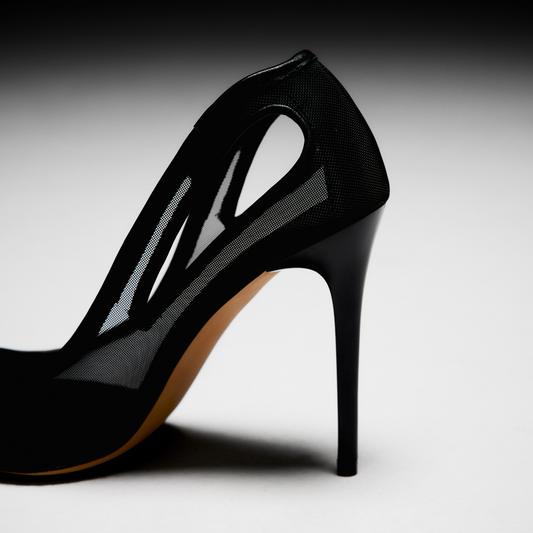 Catherine Pump Black Mesh - Lana Wilkinson