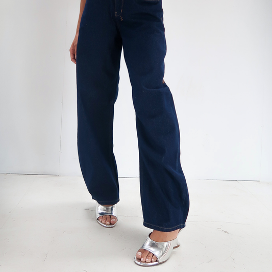 Mia Wedge Silver Patent Leather