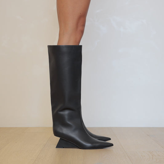 Ben Boot Black Leather - Lana Wilkinson