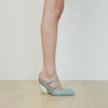 Gwen Wedge Lucite & Mint Patent - Lana Wilkinson Official