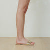 Cami Flat Gold Metallic Leather - Lana Wilkinson
