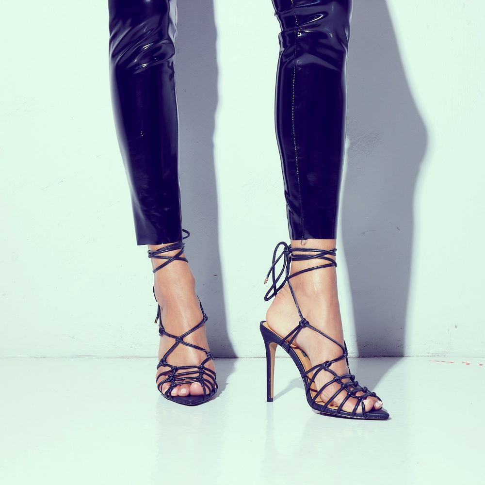 Karla Sandal Black Leather